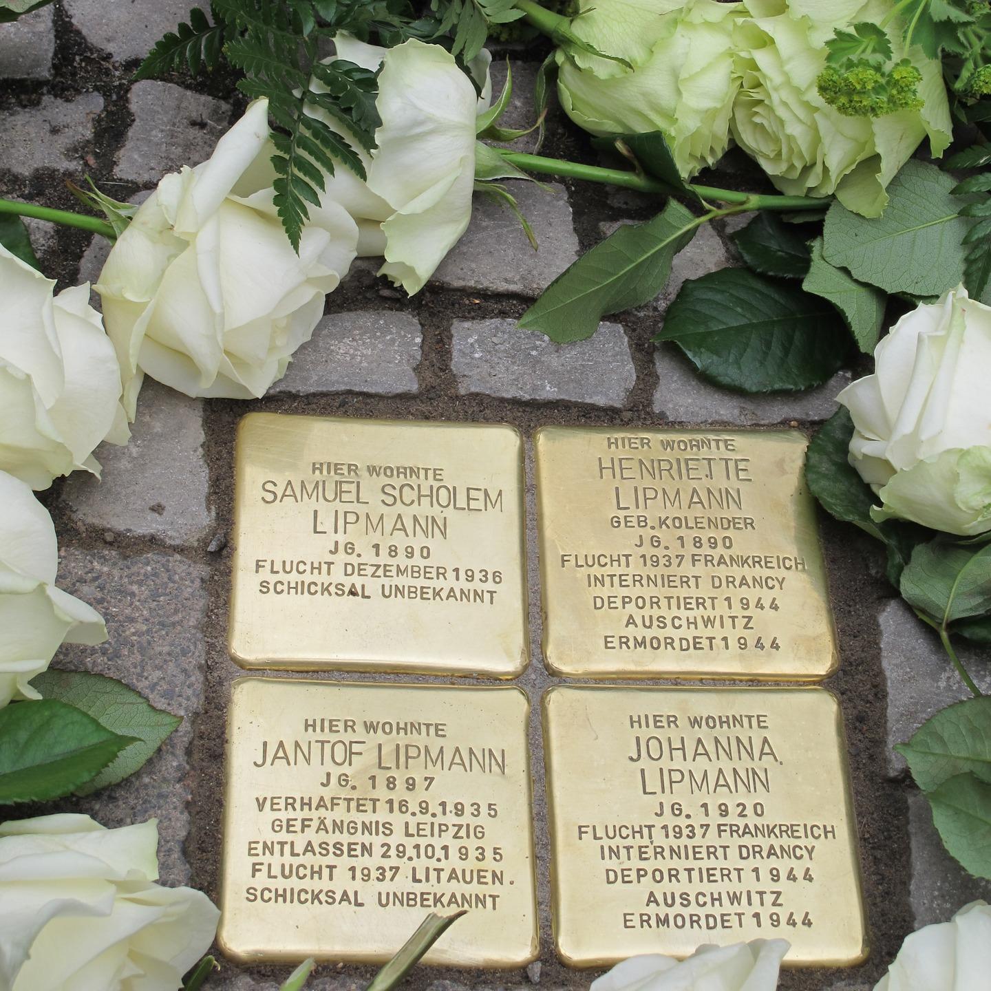 Stolpersteine der Familie Lipmann in der Eilenburger Str. 21 in Taucha